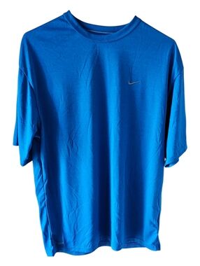 Nike Fit Dry Athletic Performance Workout T-Shirt Blue Size M